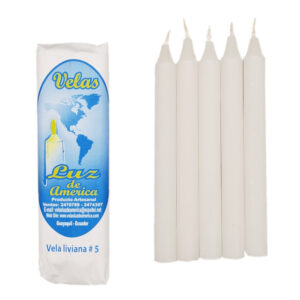 Vela liviana x 5 unidades