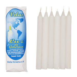 Vela liviana x 6 unidades