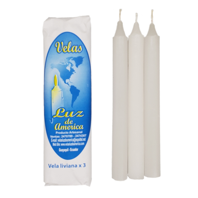 Vela livianas x3 unidades