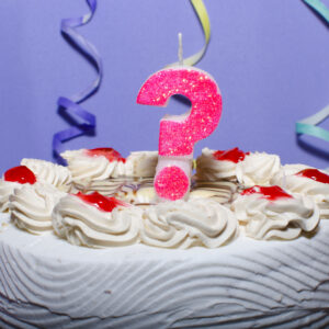 Velas de cumpleaños multicolores 1,2,3,4,5,6,7,8,9,?