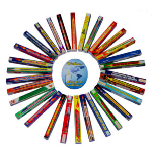 Vela de cajita varios diseños por unidad (esoterica)