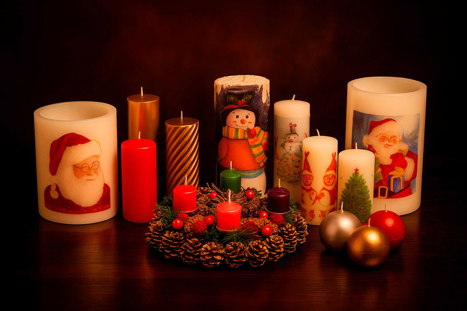 Velas-Navideñas-Elegante
