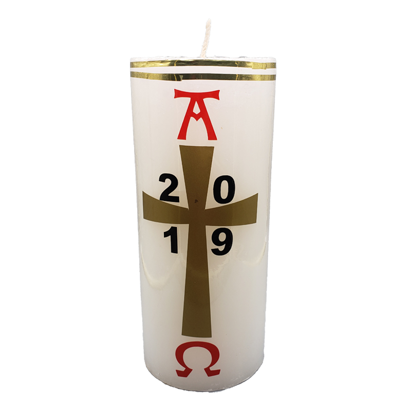 Cirio Pascualito 25x10 cm con sticker