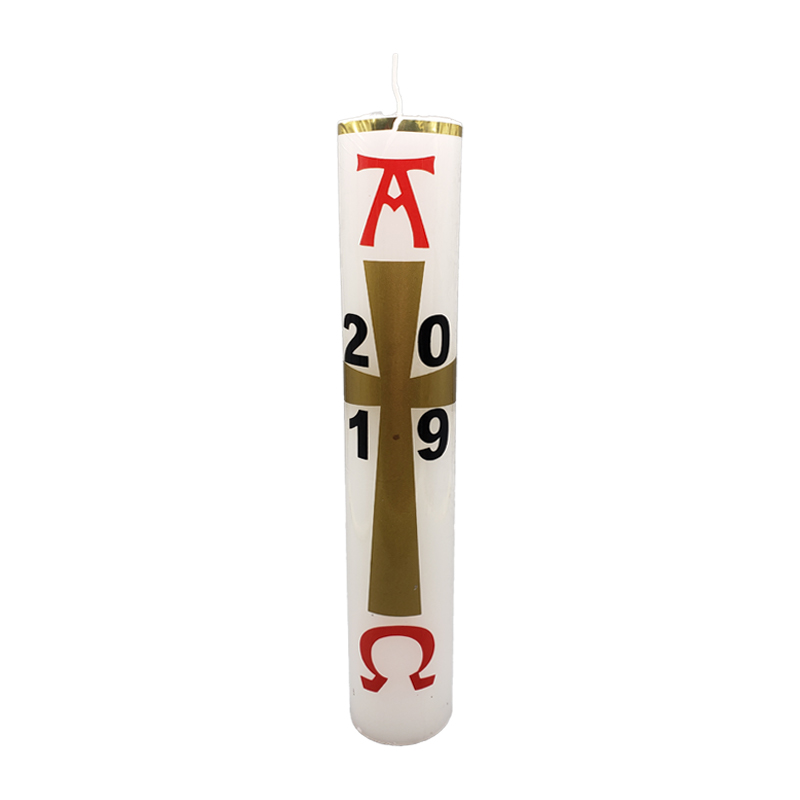 Cirio Pascualito 25x4.5 cm con sticker