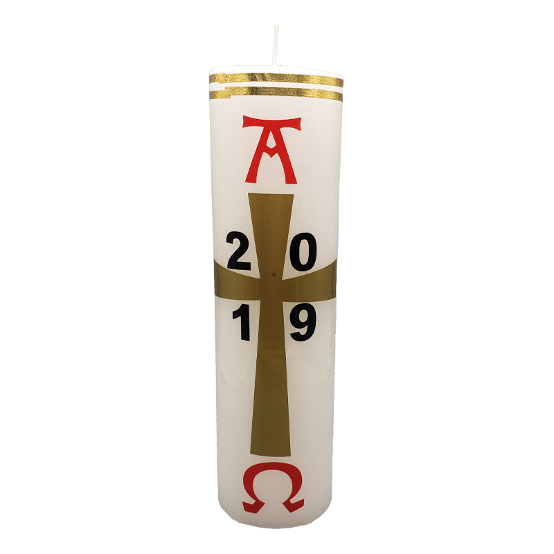 Cirio Pascualito 25x7 cm con sticker