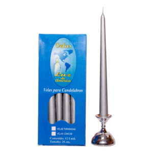 Vela Lisa Dorada/Plateada