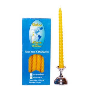 Vela Torneda Grande Colores Surtidos
