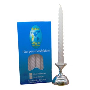 Vela Torneda Pequeña Blanca