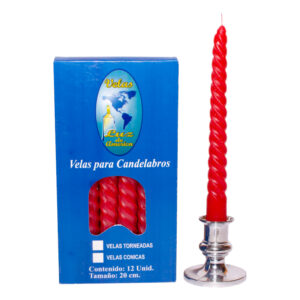 Vela Torneda Pequeña Colores Surtidos